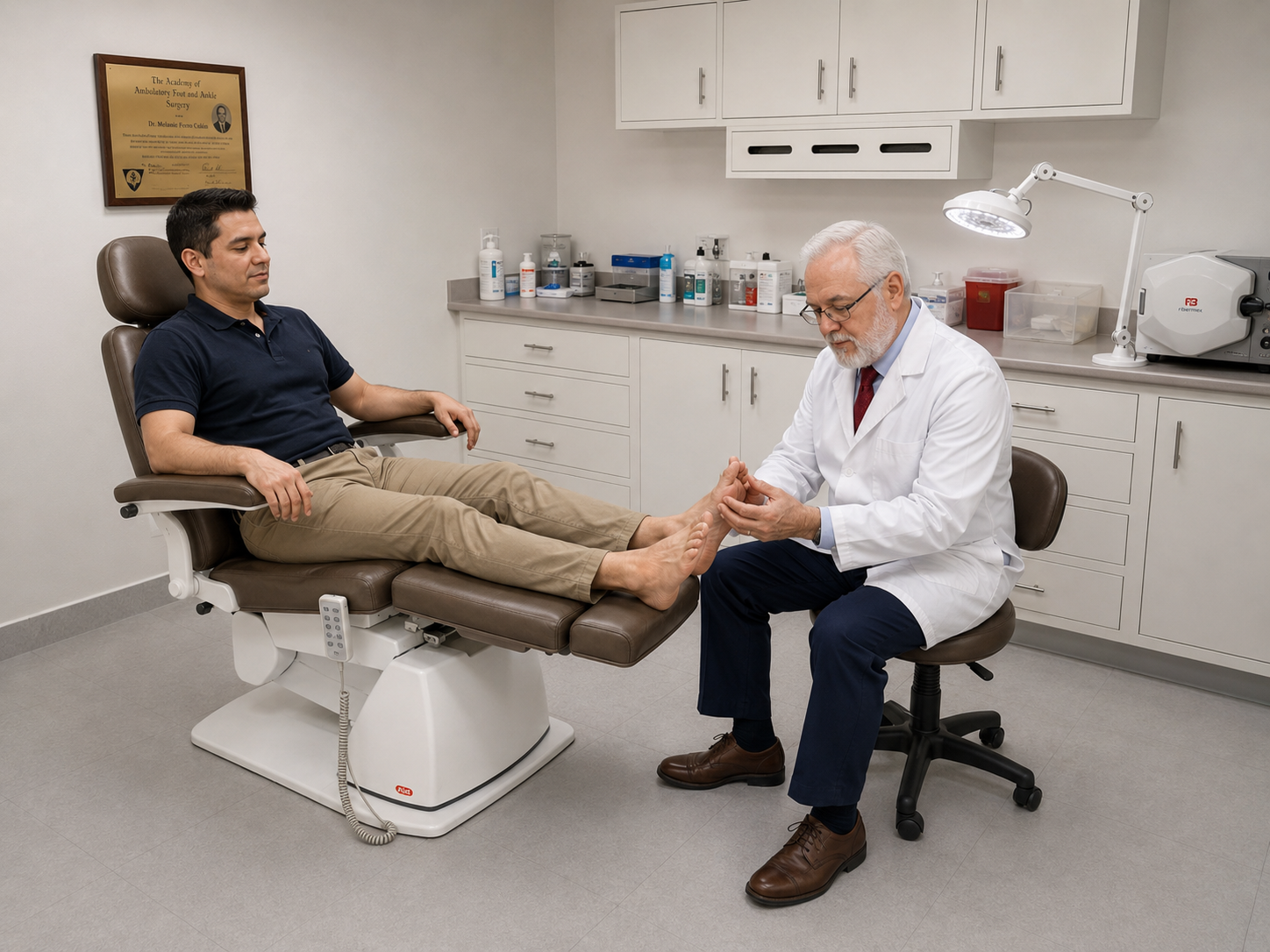 Área de curaciones — Foot Care Dr. Eduardo Parra Gálvez